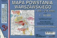 Powstanie warszawskie - mapa