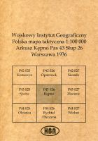Arkusz Kępno Pas 43 Słup 26 Polska mapa taktyczna 1:100000