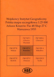 Arkusz Knurów Pas 48 Słup 27 C Polska mapa szczegółowa 1:25000