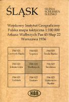 Arkusz Wałbrzych Pas 45 Słup 22 Polska mapa taktyczna 1:100000 ŚLĄSK