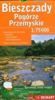 Bieszczady i Pogórze Przemyskie - mapa turystyczna