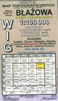 Błażowa - mapa WIG skala 1:100 000