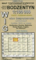 Bodzentyn - mapa WIG skala 1:000 000