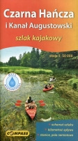 Czarna Hańcza i Kanał Augustowski szlak kajakowy - mapa 1: 50 000