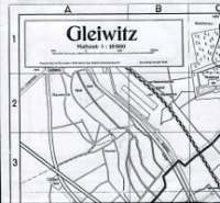 Gleiwitz (Gliwice) 1940 - plan 1:20 000