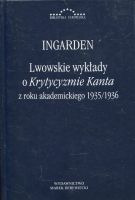 Lwowskie wykłady o Krytyzmie Kanta z roku akademickiego 1935/1936