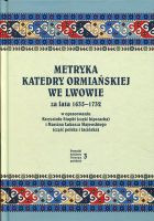 Metryka katedry ormiańskiej we Lwowie za lata 1635-1732