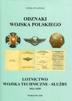 Odznaki Wojska Polskiego. Lotnictwo wojska techniczne-służby 1921-1939