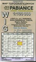 Pabianice - mapa WIG skala 1:100 000