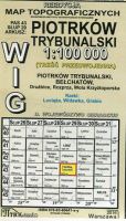 Piotrków Trybunalski- mapa WIG skala 1:100 000