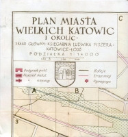 Plan miasta Wielkich Katowic i okolic