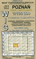 Poznań - mapa WIG w skali 1:100 000