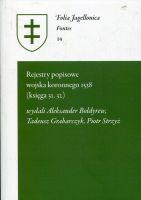 Rejestry popisowe wojska koronnego 1538 (księga 31, 32)