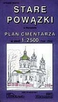 Stare Powązki - plan cmentarza 1:2500