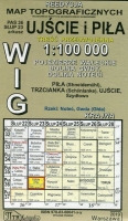 Ujście i Piła - mapa WIG w skali 1:100 000