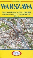 Warszawa Reprint arkusza mapy operacyjnej WIG z 1939 r.