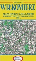 Wiłkomierz Reprint arkusza mapy operacyjnej WIG z 1935 r.