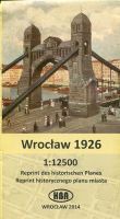 Wrocław 1926 reprint historycznego planu miasta 1:12500