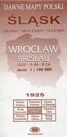 Wrocław Breslau 1925 mapa